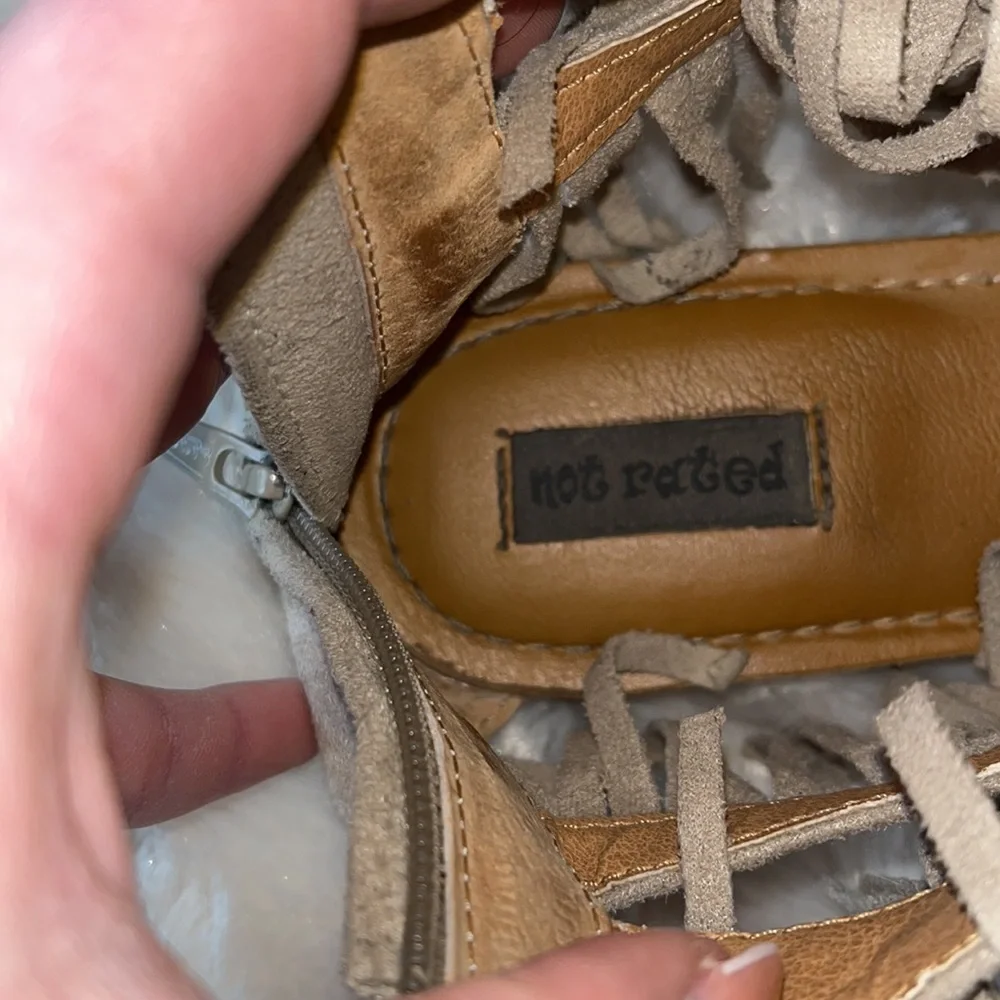 Not Rated Fringe Sandals